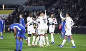 法国杯-拉莫斯两球登贝莱传射杜埃破门 巴黎4-0进32强