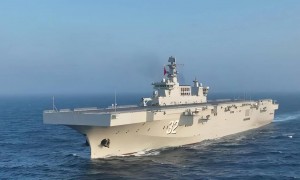 075开卖了？中国075E两栖攻击舰亮相沙特防务展，战力顶尖