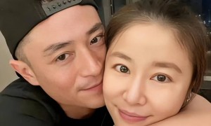 林心如晒与霍建华双人画像，甜蜜依旧，婚变谣言不攻自破