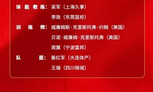 中国男篮公布集训大名单：赵睿领衔 春节不休