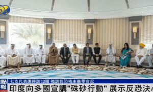 印度阅兵上演戏剧性一幕，歼10C残骸模型被当花车，庆祝“大捷”