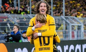 欧冠-布兰特梅开二度 多特2度领先被扳平2-2博德闪耀