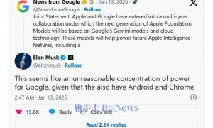 马斯克回应谷歌与苹果达成合作：不合理的权力集中