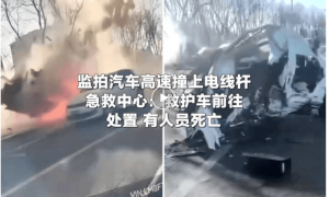 鄂尔多斯警方通报：雷某某（女，60岁）驾车失控撞至路灯杆及树木上，经抢救无效死亡